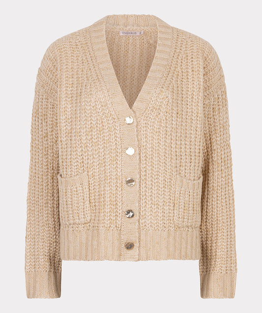 Cardigan oversize lurex