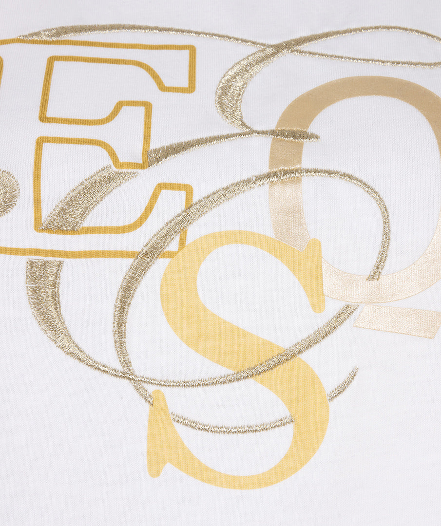 T-shirt curly lettering