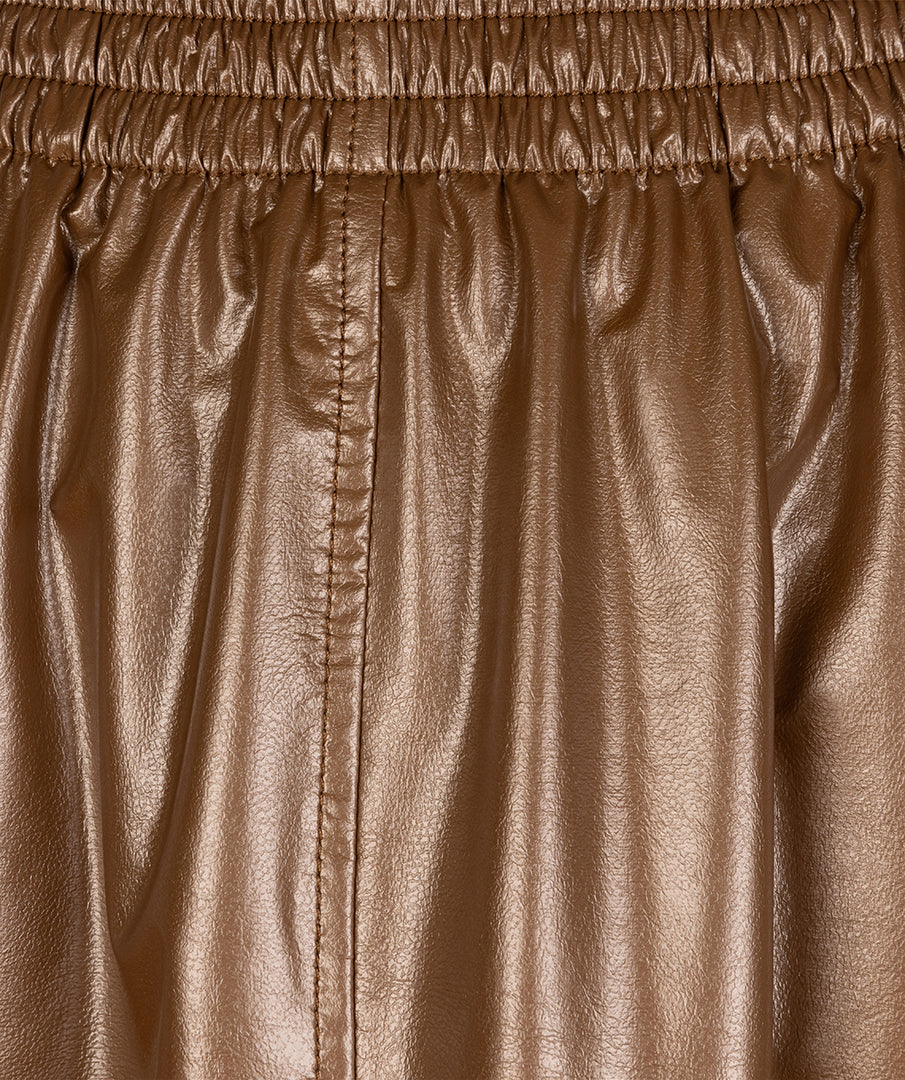 Skirt long Metallic PU