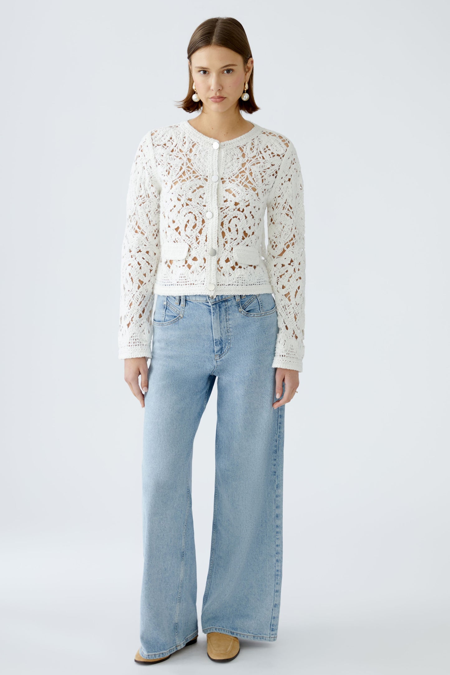 Strickjacke Baumwollmischung