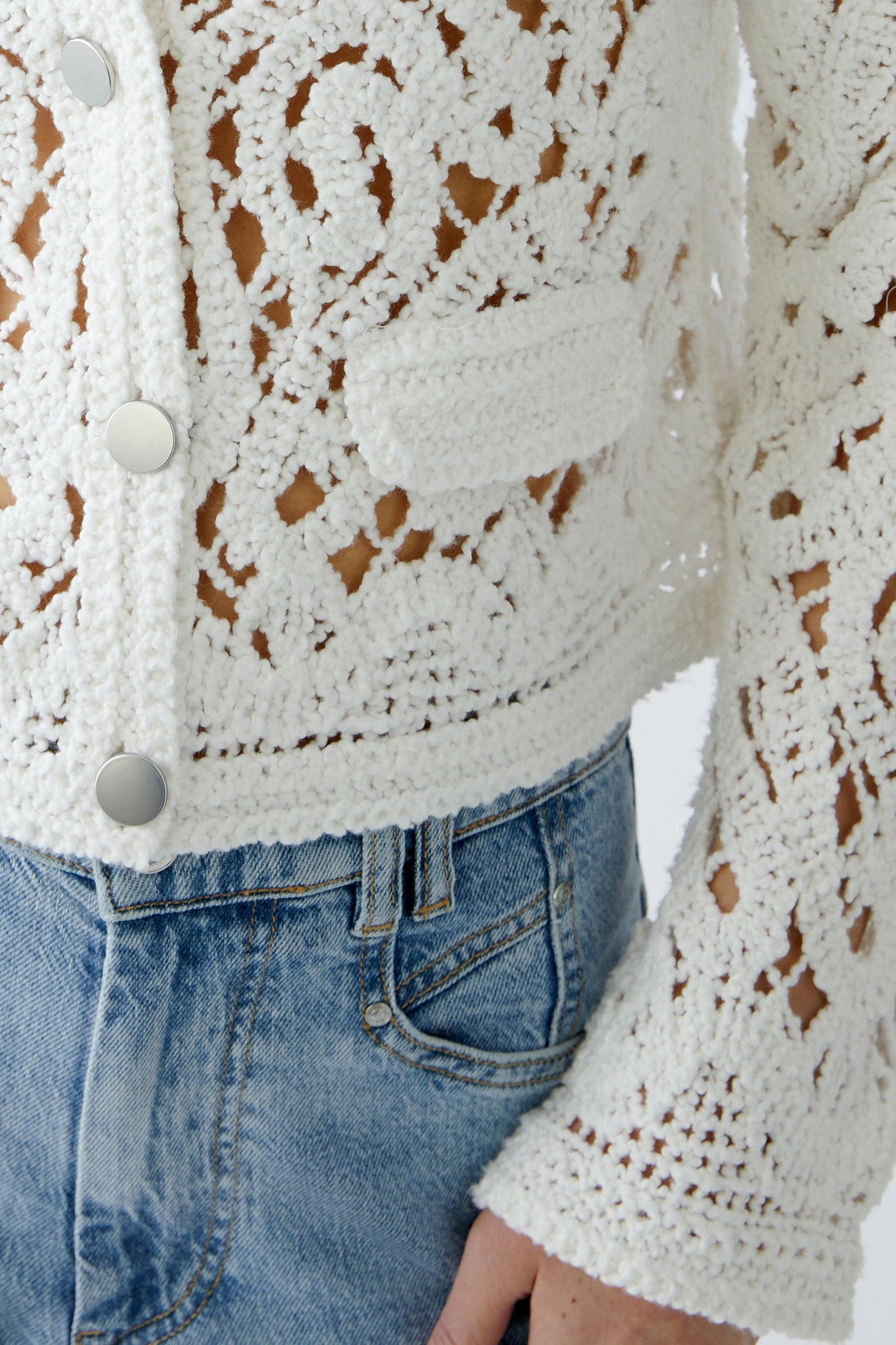 Strickjacke Baumwollmischung