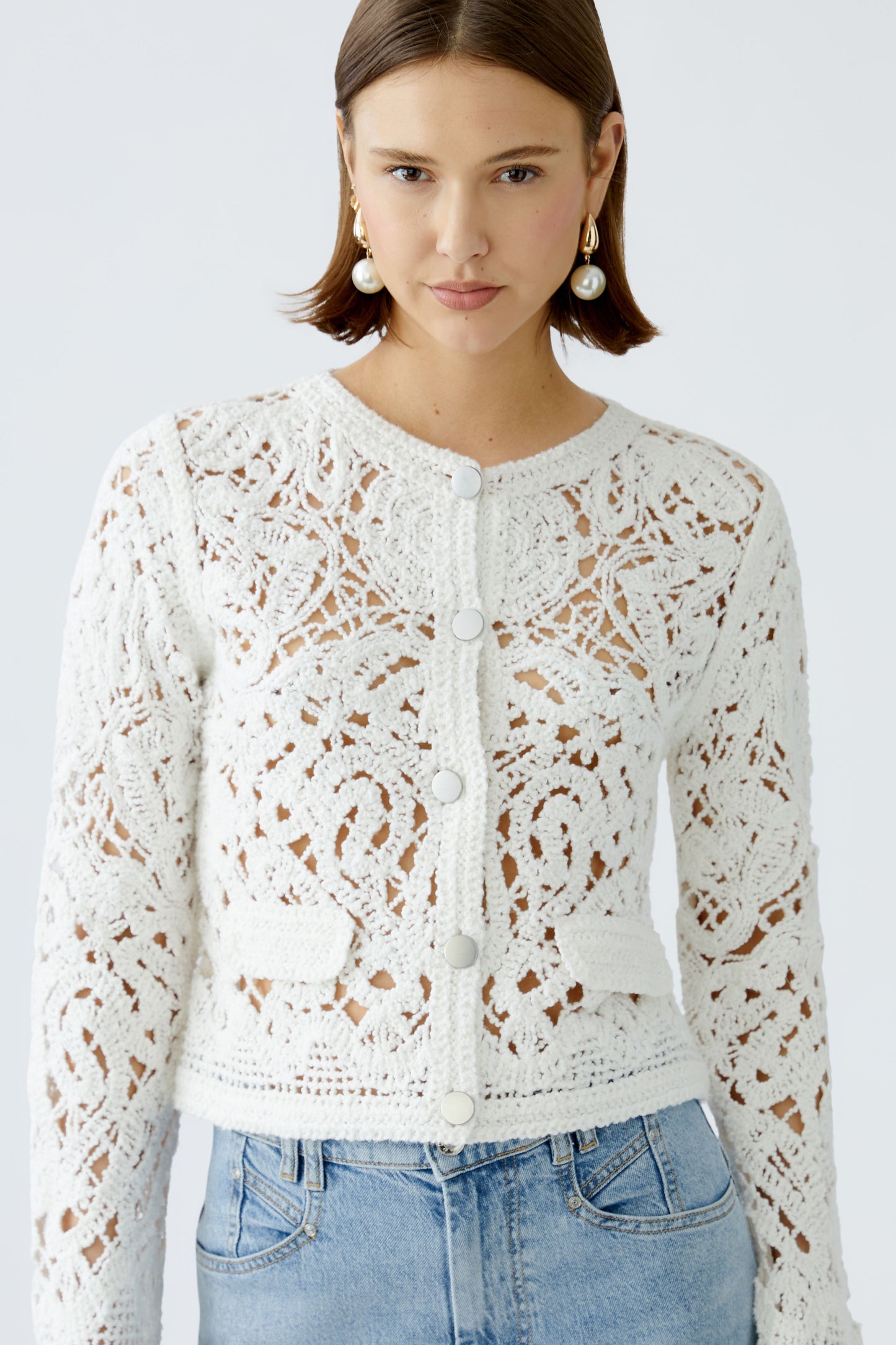 Strickjacke Baumwollmischung