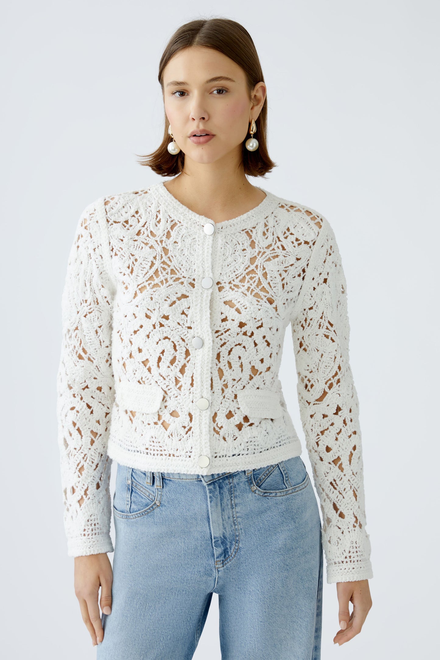 Strickjacke Baumwollmischung