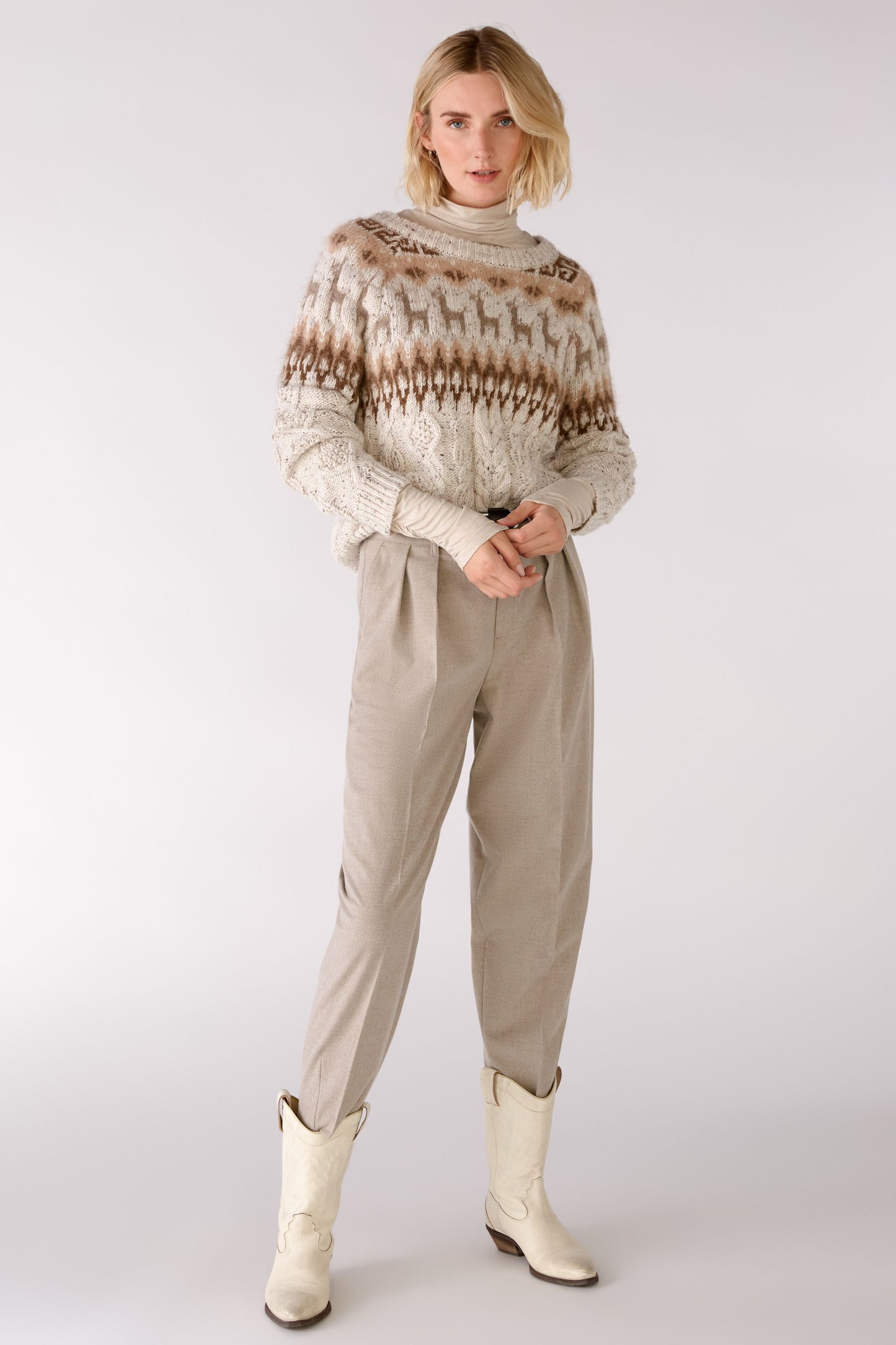 Langarmshirt in softer Viskose