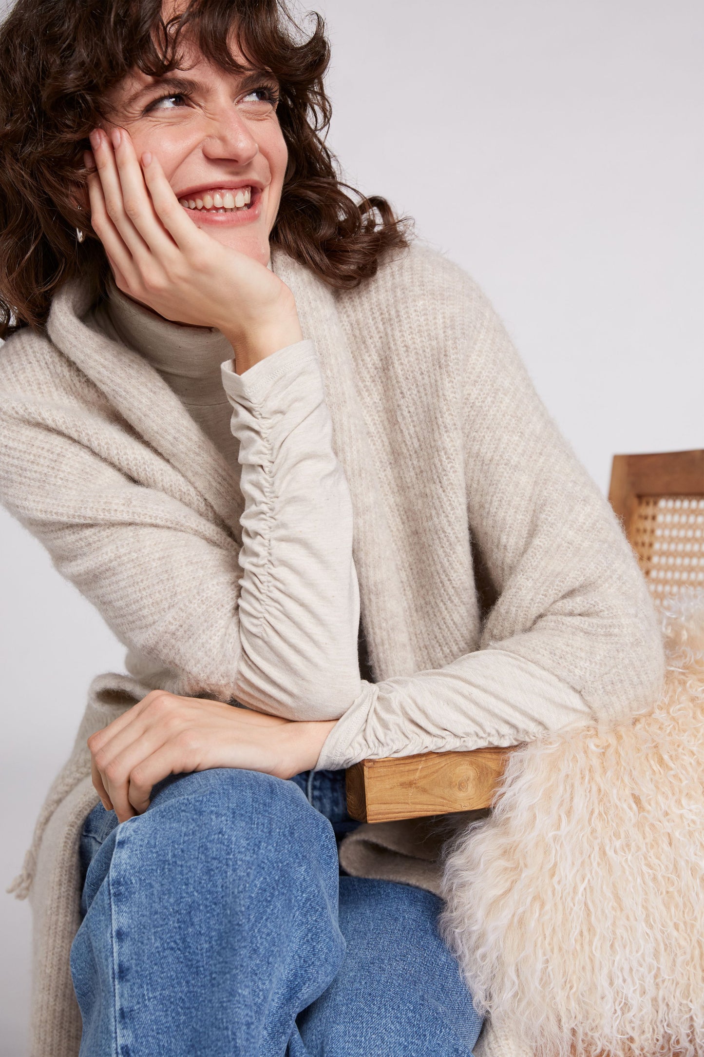 Langarmshirt in softer Viskose