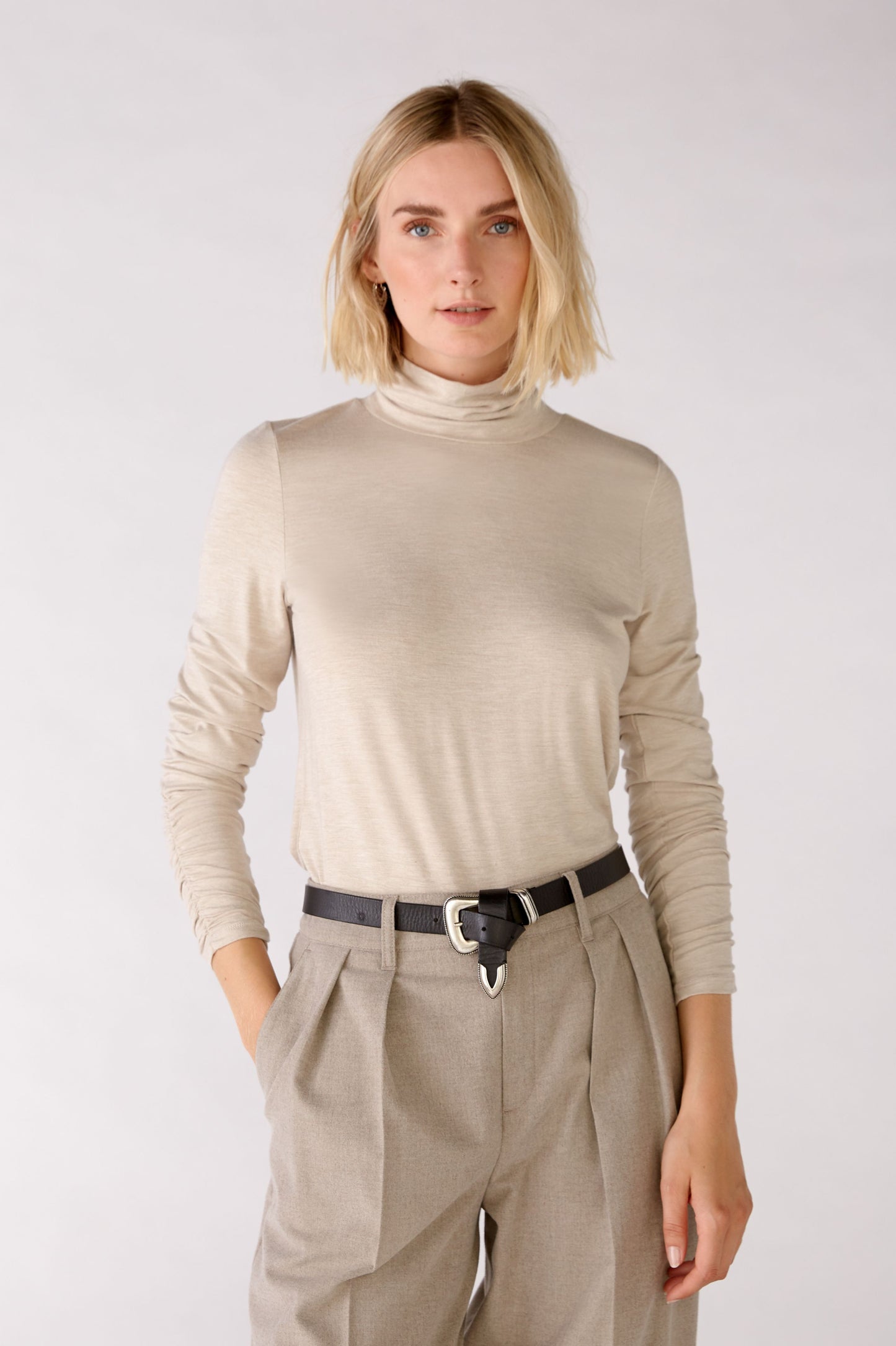 Langarmshirt in softer Viskose