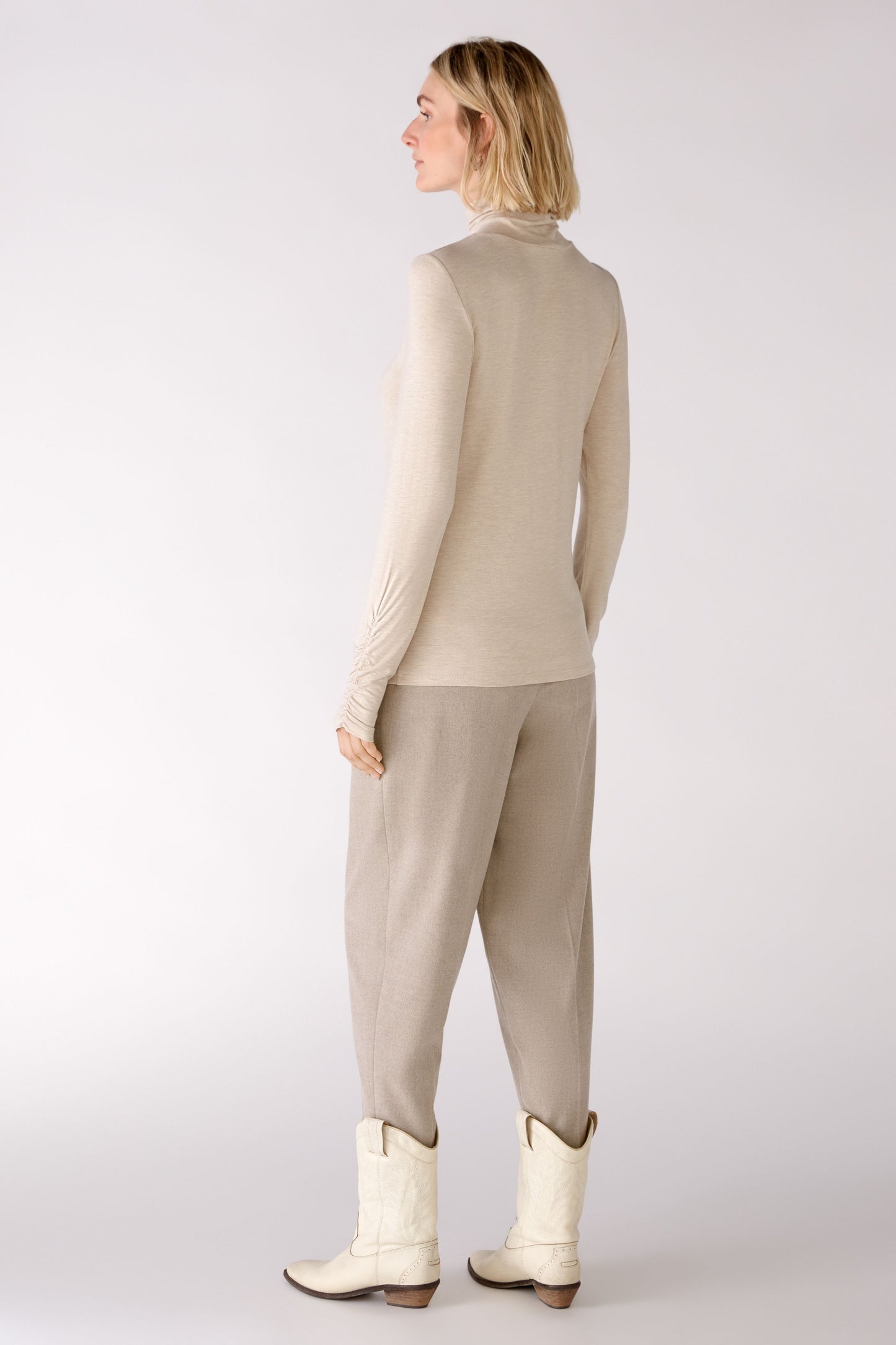 Langarmshirt in softer Viskose