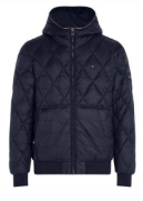 MIX QUILT RECYCLED HOODED JACKET