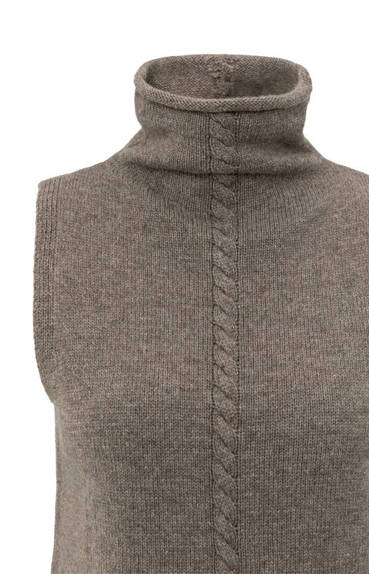 Pullover mit Zopfmusterdetail