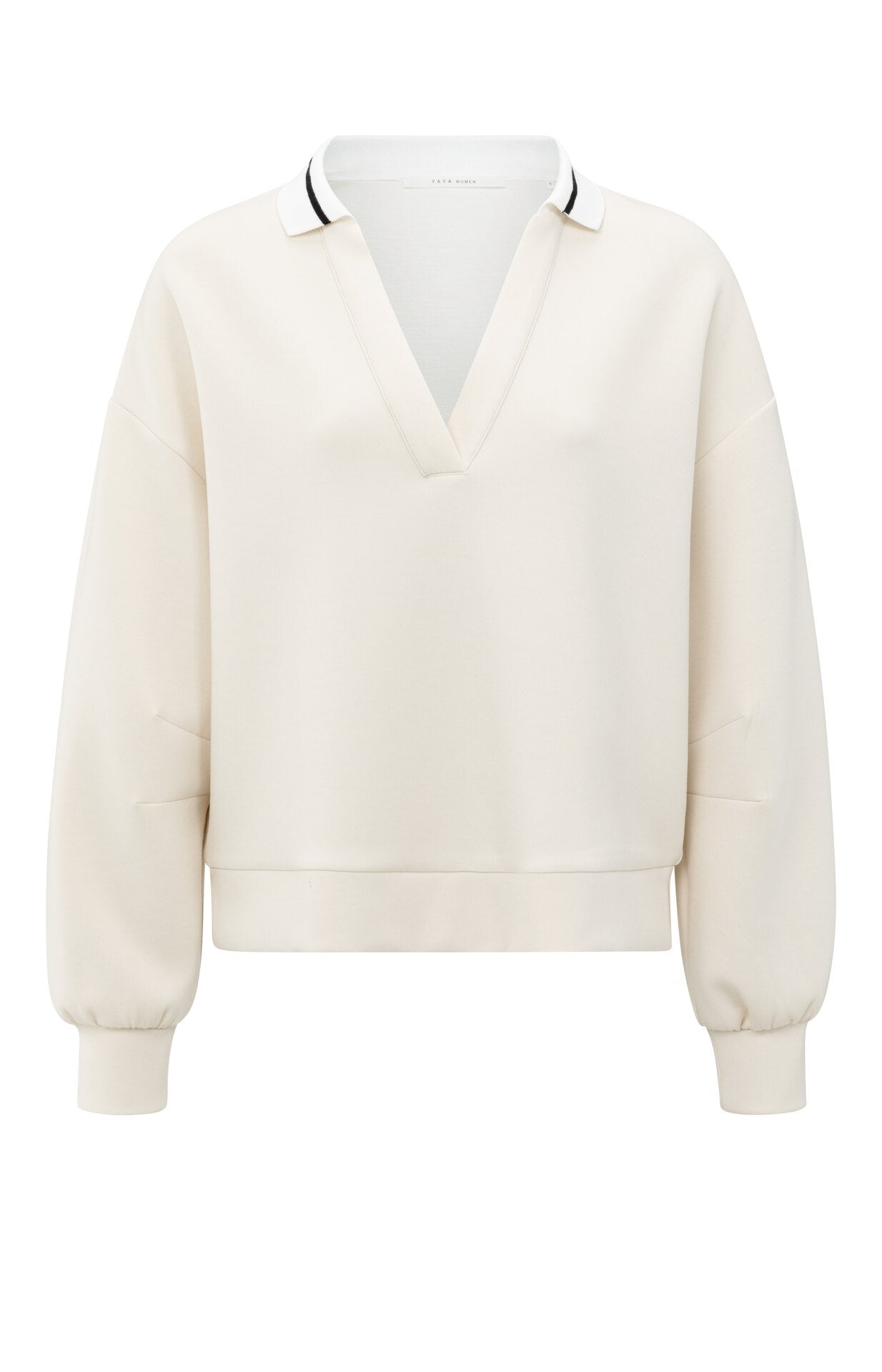 Sweatshirt mit Polokragen