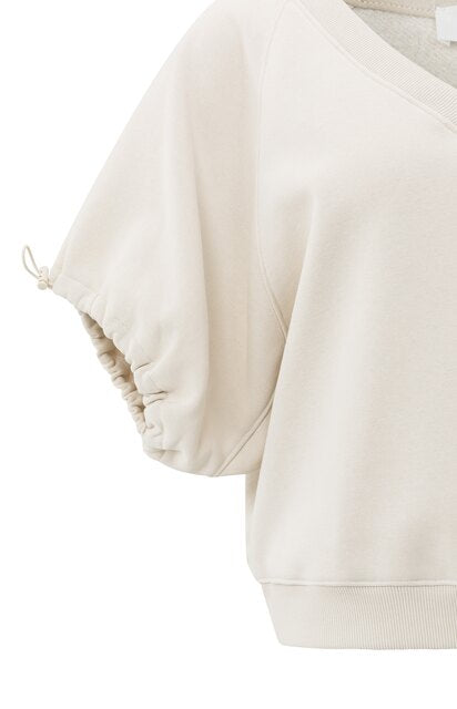 Sweatshirt mit V-Ausschnitt