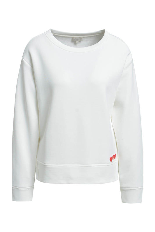 round neck sweatshirt w/ AW & slits 1/1 sleeve