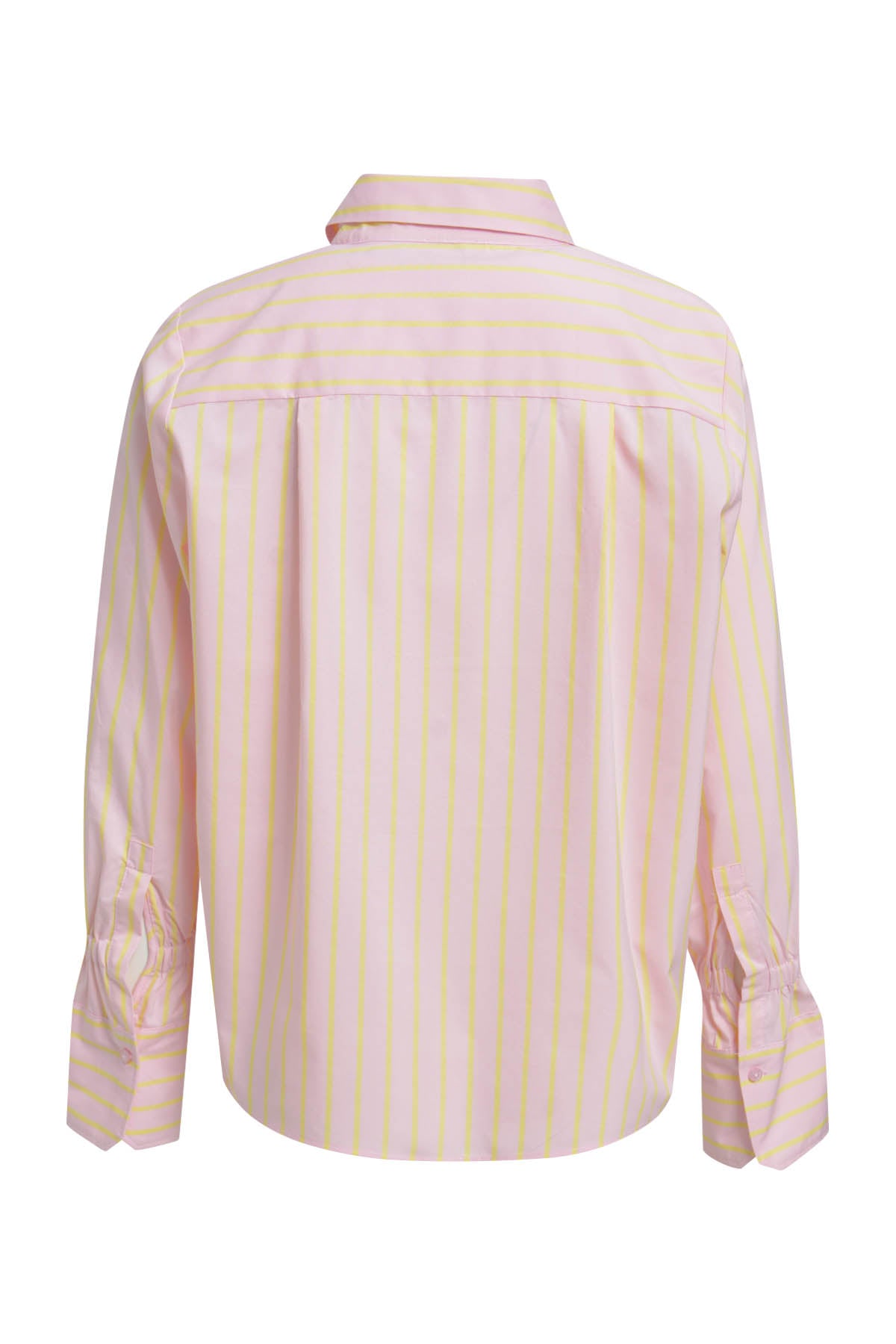 shirt blouse w/ elastic gathering above cuffs 1/1 sleeve