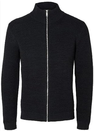 SLHVINCE LS KNIT BUBBLE FULL ZIP NO