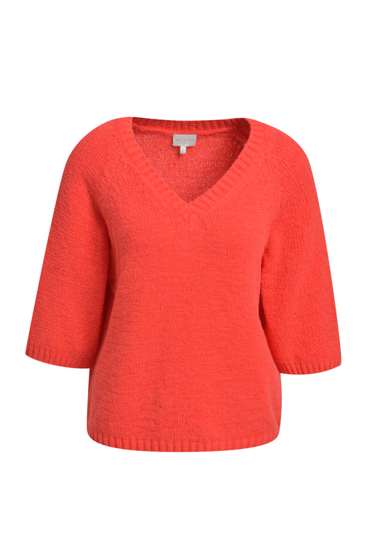 v-neck pullover 3/4 sleeve