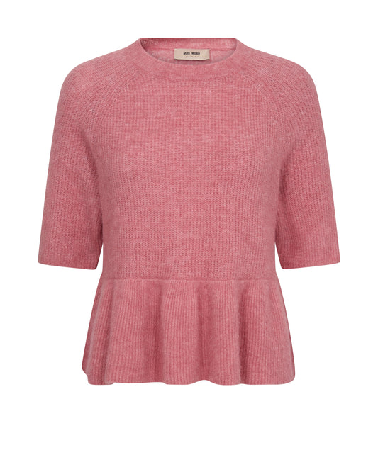 MMThora SS O-Neck Frill Knit