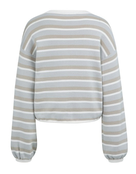 Gestreifte Pullover mit Kordel