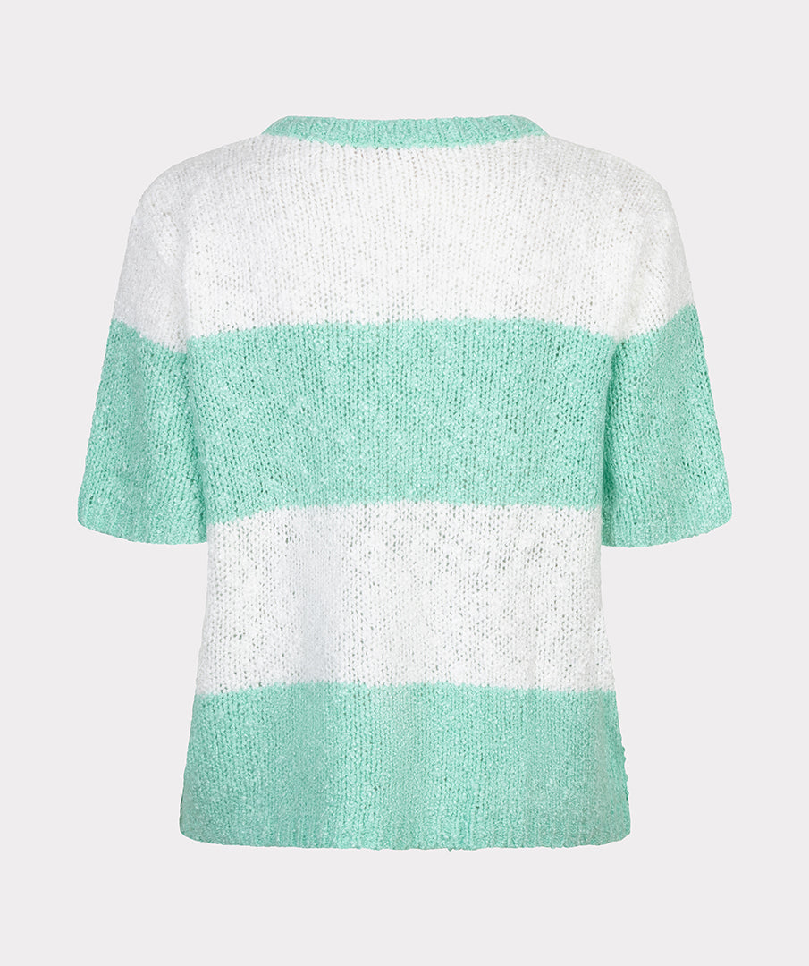 Sweater striped sequins
