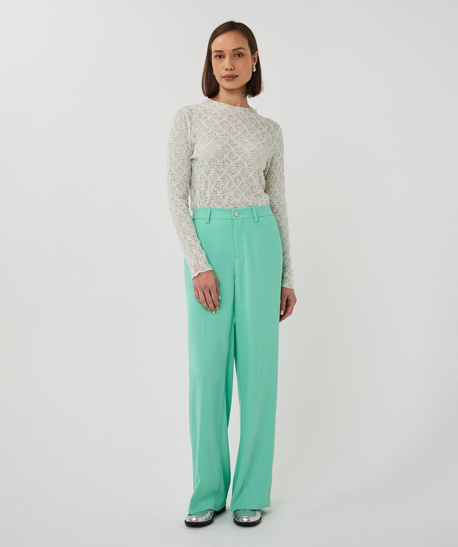 Trousers wide crêpe