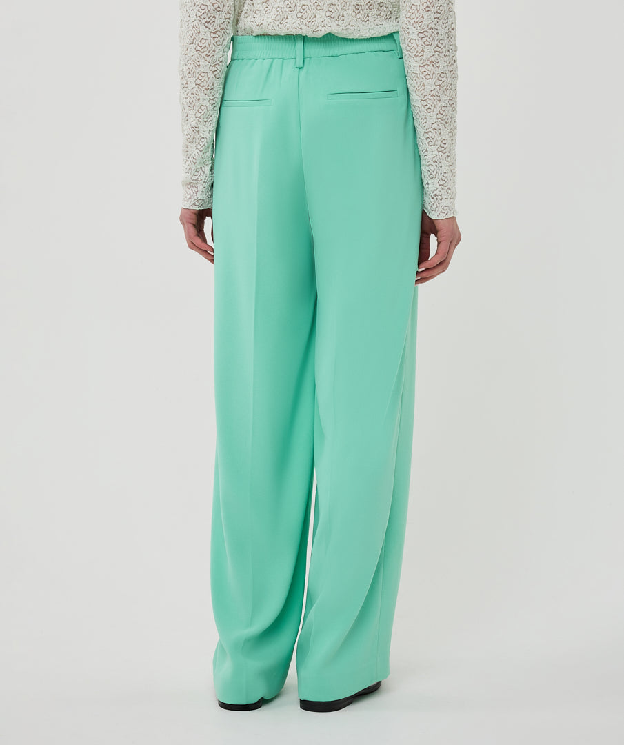 Trousers wide crêpe