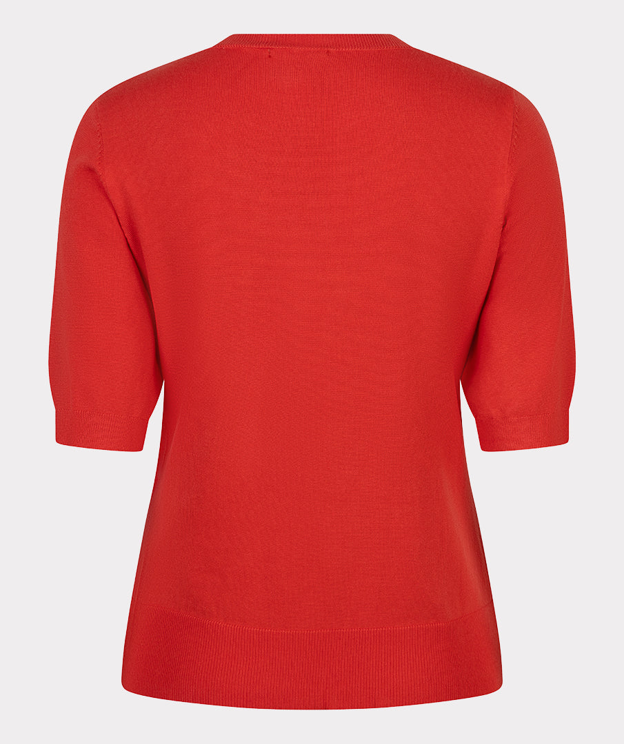 Sweater s/slve r/neck basic knit