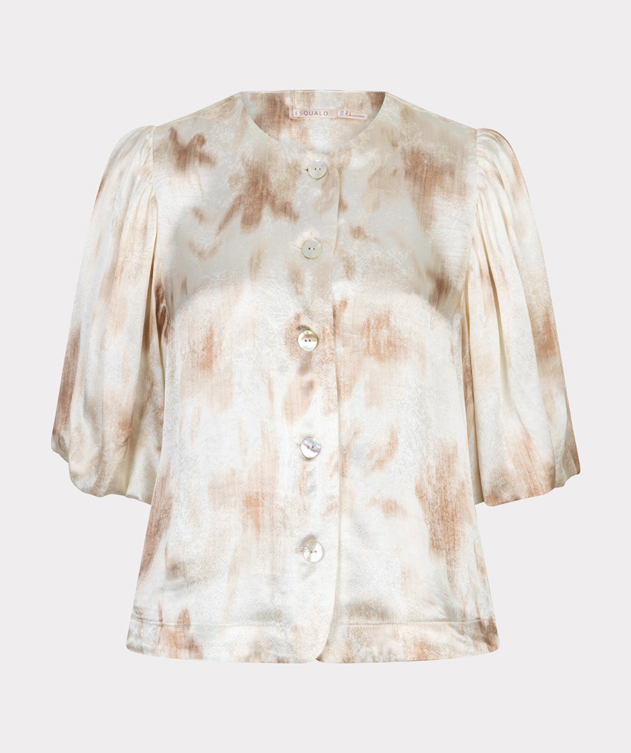 Blouse balloon slve Scarlet Flowerpower
