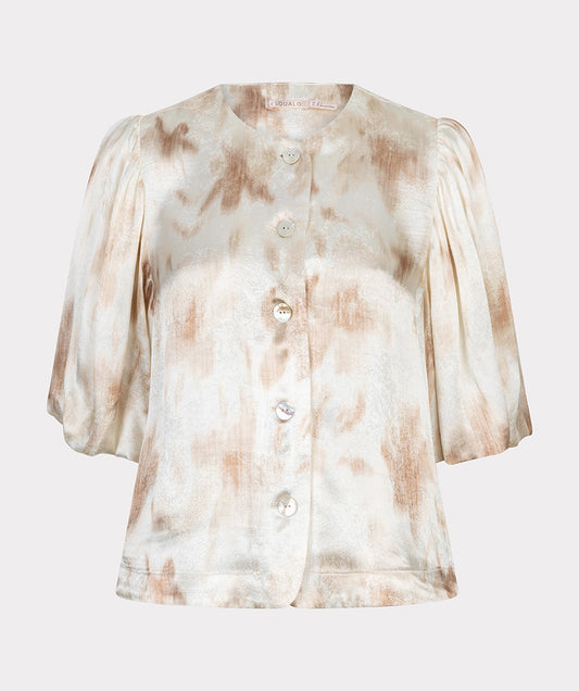 Blouse balloon slve Scarlet Flowerpower