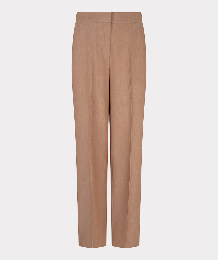 Trousers straight melange