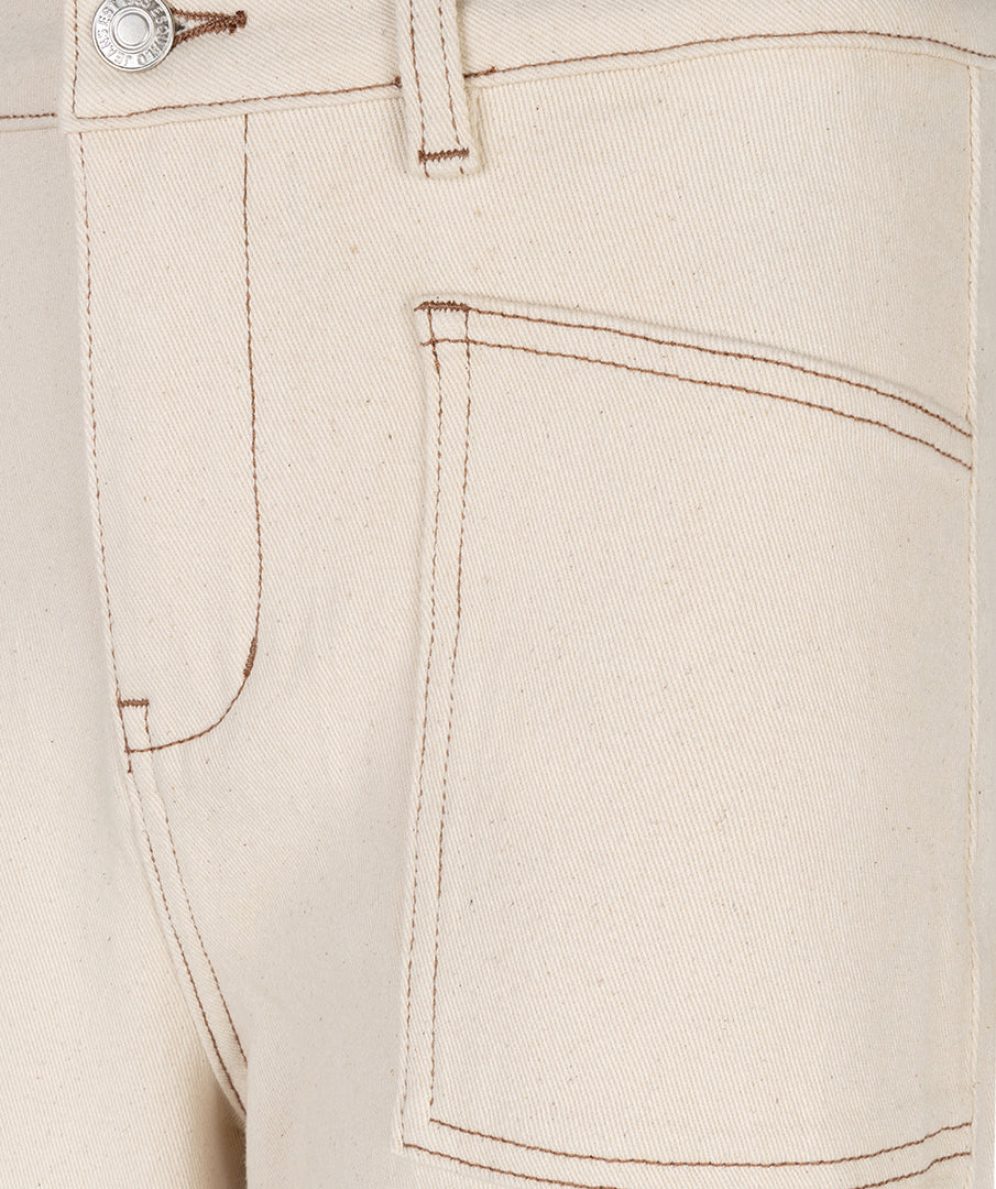Trousers wide twill