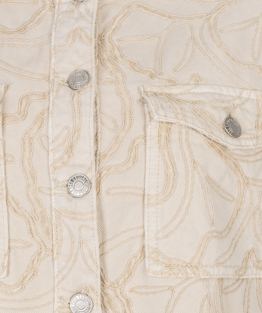 Jacket 3D embroidery