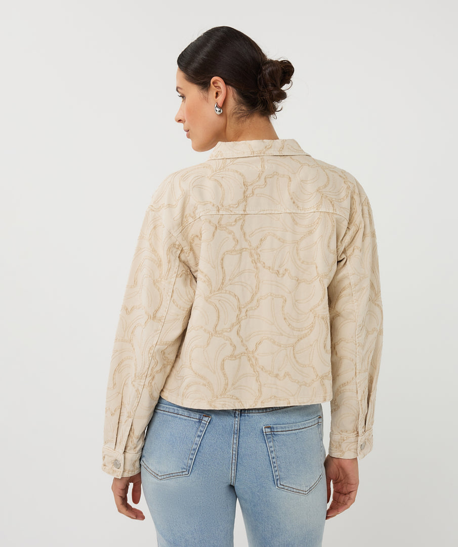 Jacket 3D embroidery