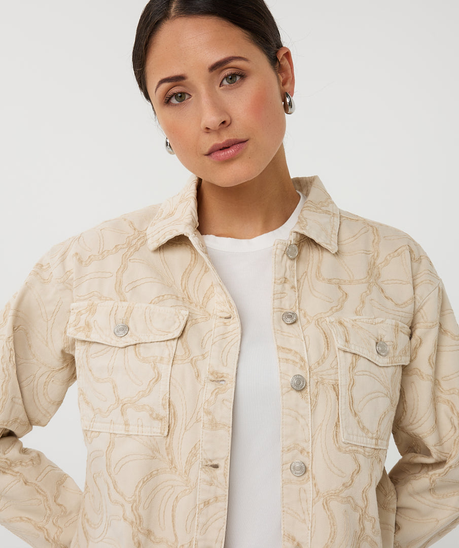 Jacket 3D embroidery