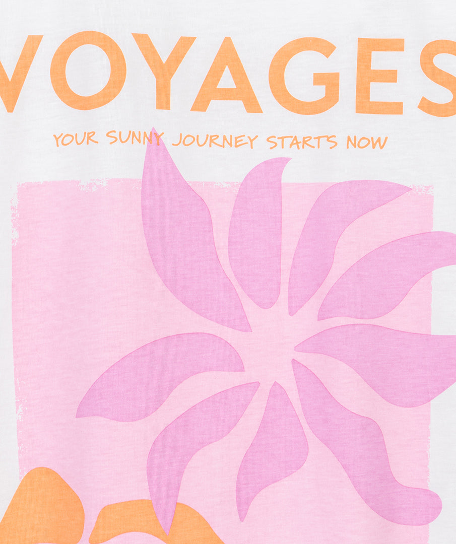 T-shirt wide 'voyages'