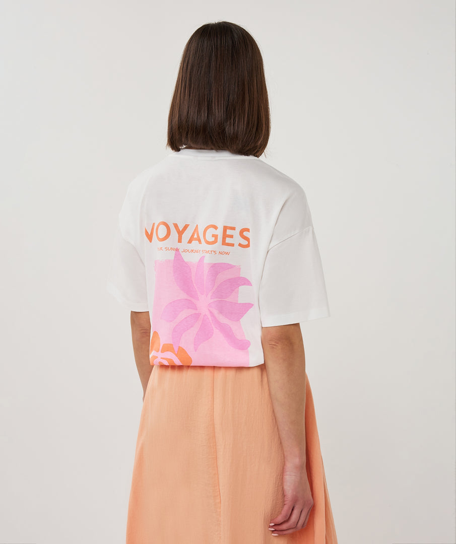 T-shirt wide 'voyages'
