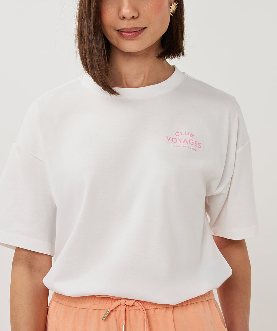 T-shirt wide 'voyages'