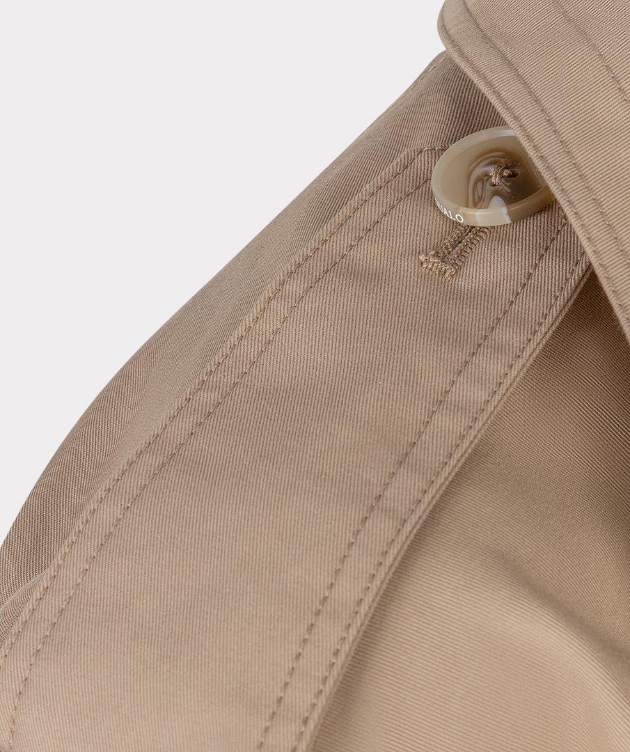 Coat trench short balloon