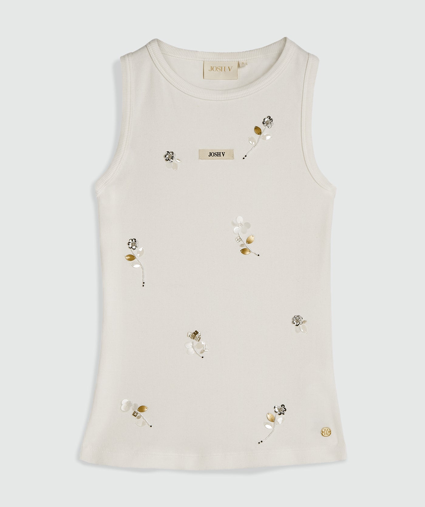 SWANNY Slim-Fit-Top mit Perlendetails