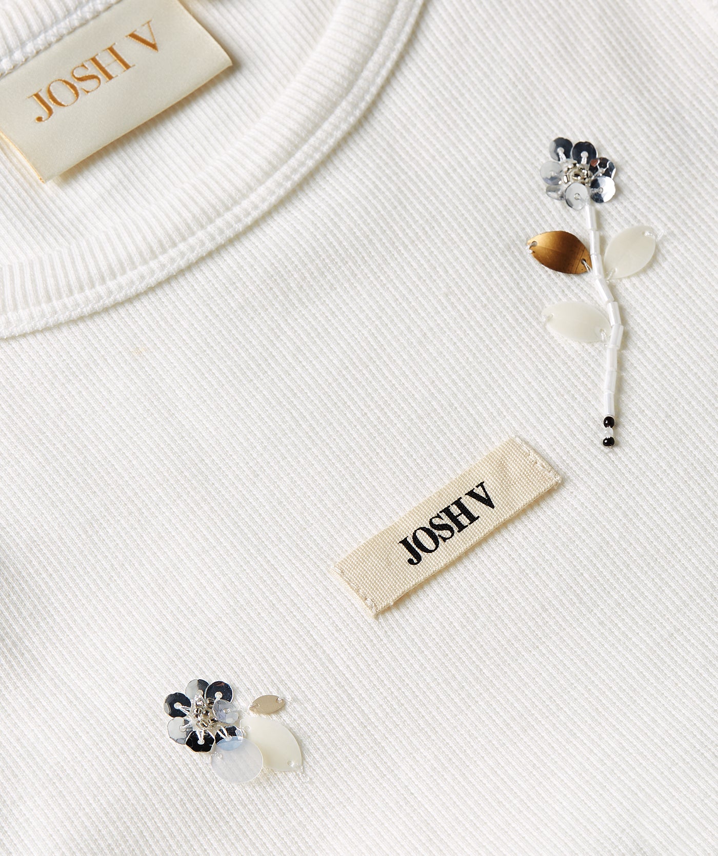 SWANNY Slim-Fit-Top mit Perlendetails