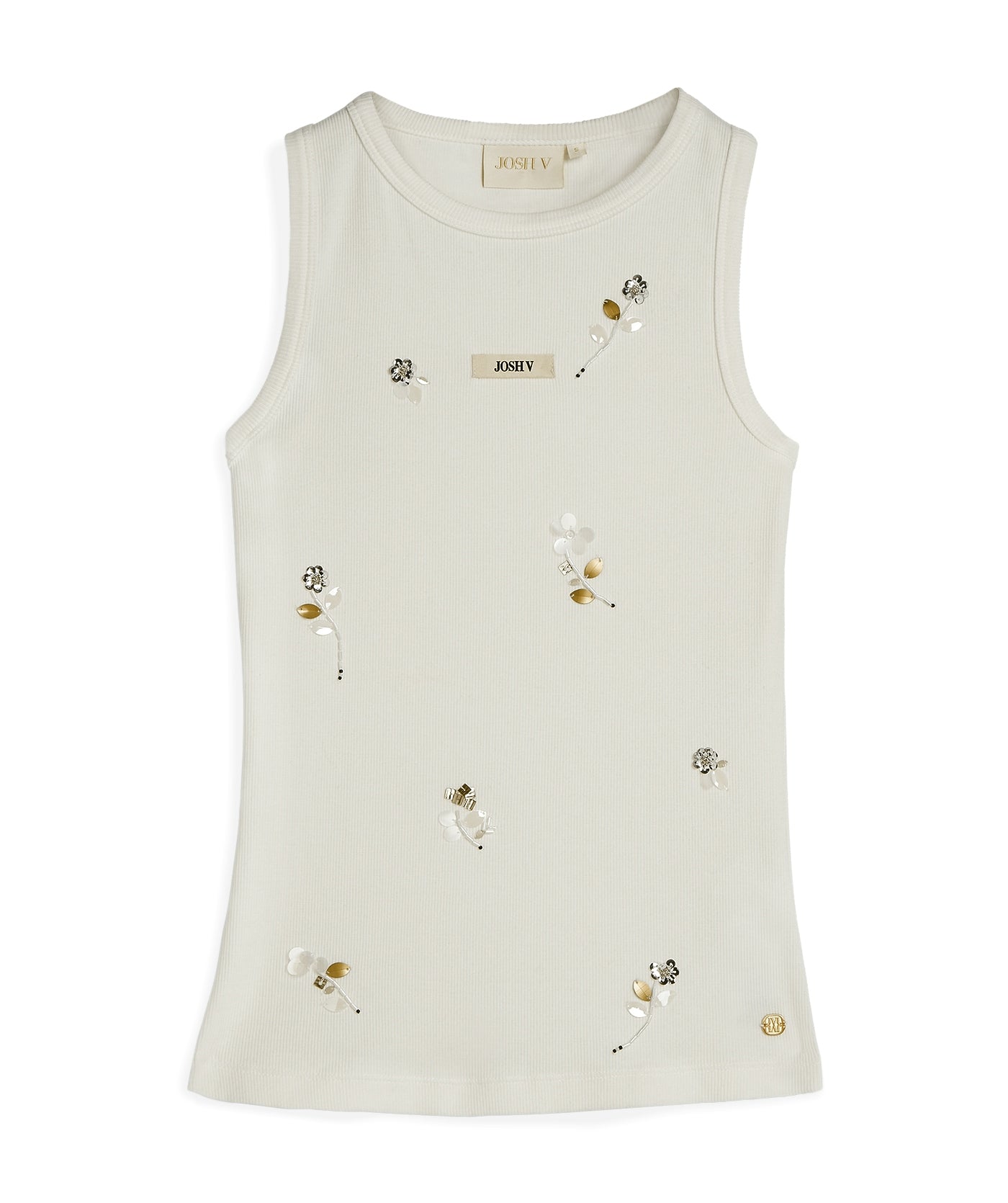 SWANNY Slim-Fit-Top mit Perlendetails