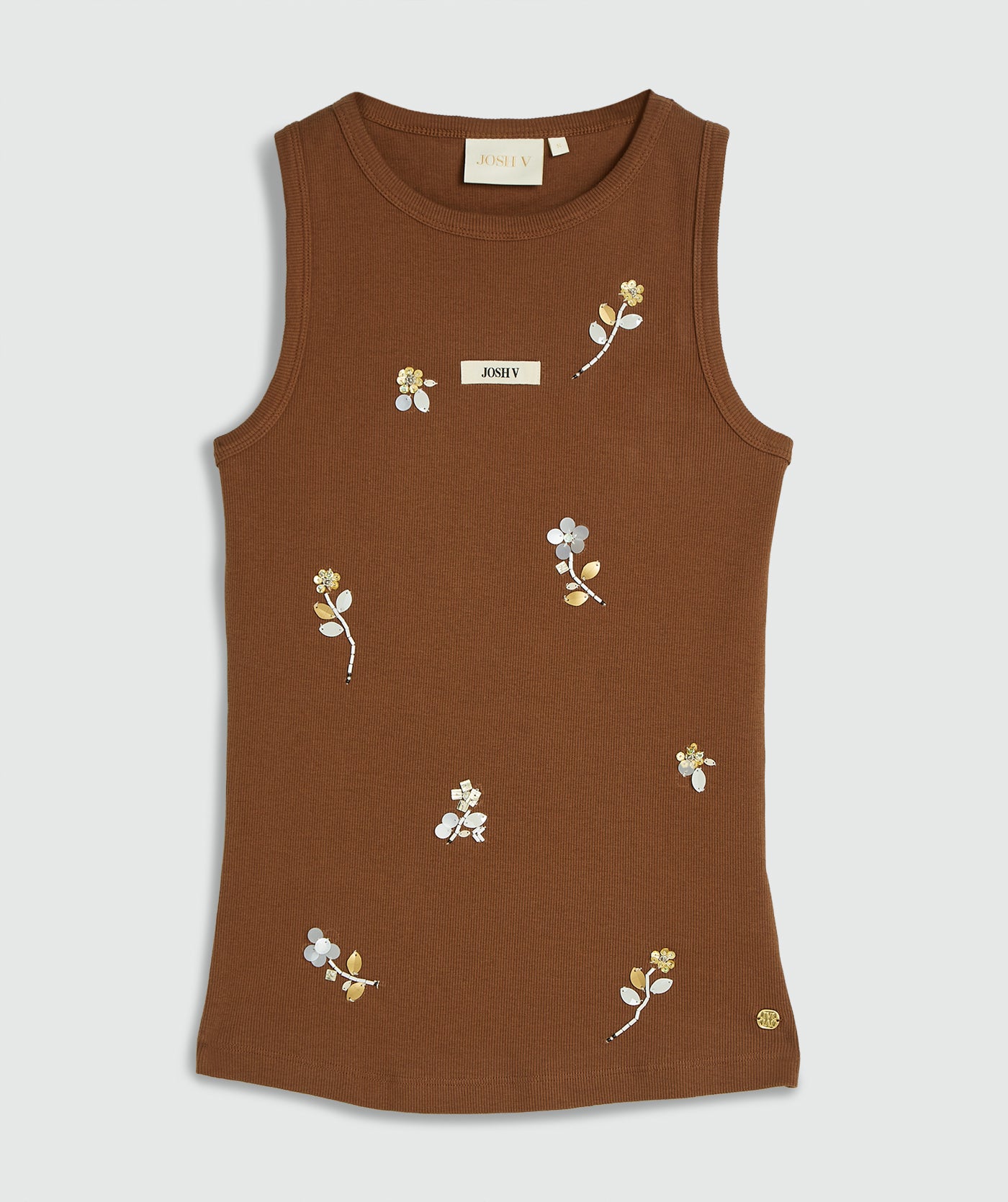 SWANNY Slim-Fit-Top mit Perlendetails