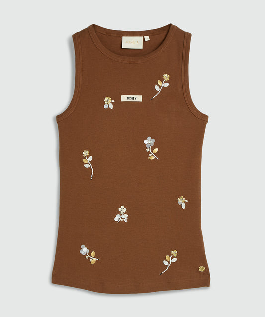 SWANNY Slim-Fit-Top mit Perlendetails