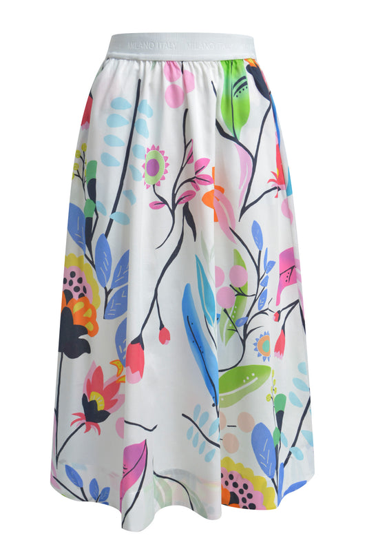 midi skirt elastic wb