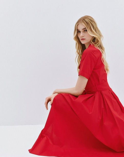 Short-sleeve shirt dress