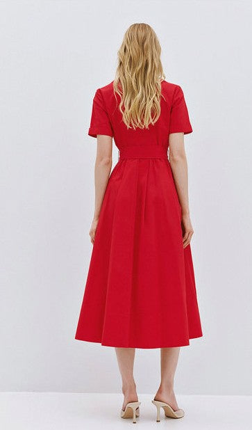 Short-sleeve shirt dress