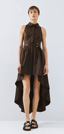 Asymmetric shirt dress
