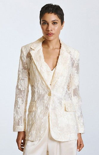 Blazer with embroidery