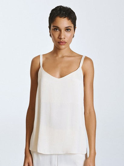 Blouse with thin straps
