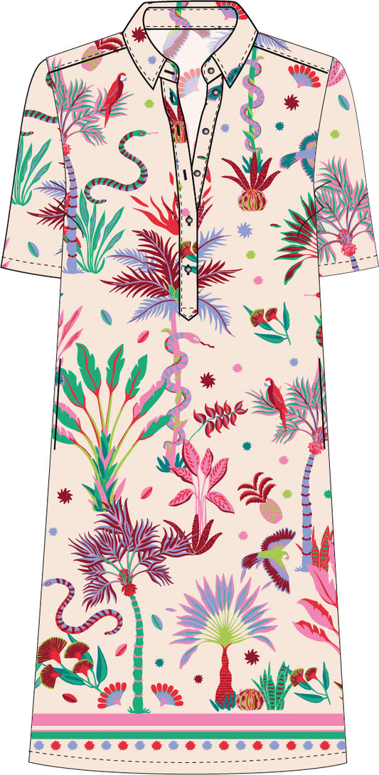 shirtdress 1/2 sleeve