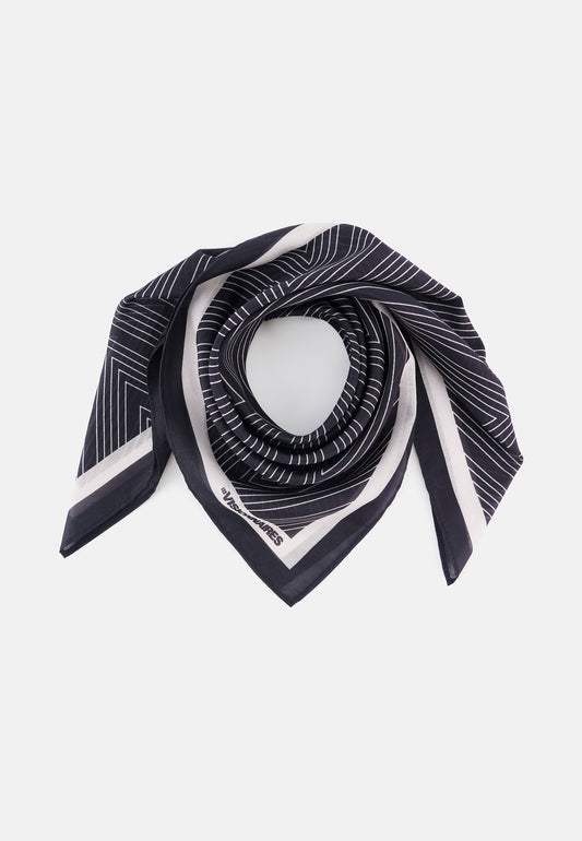 GEOMETRIC SILK SCARF