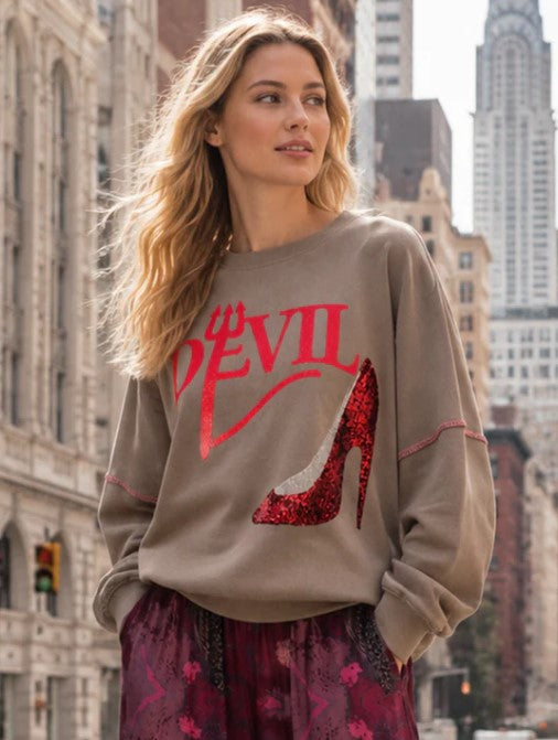 Sweatshirt Roundneck Devil Pai